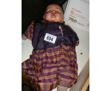 A vintage doll.