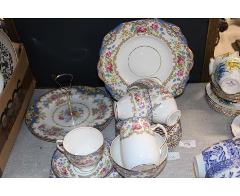 A vintage Old Royal bone china tea service 