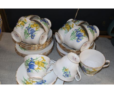 A pretty Crown Royal tea service 