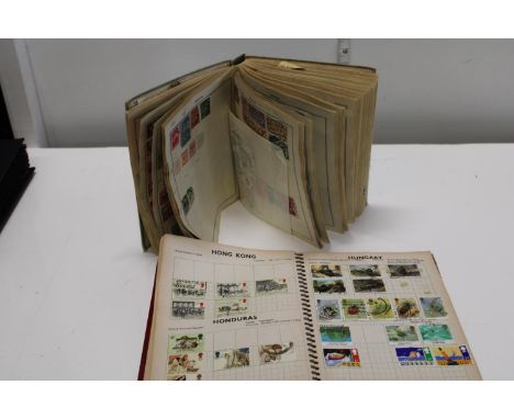 Two vintage stamp albums 