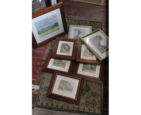 A selection of framed prints. postage unavailable 