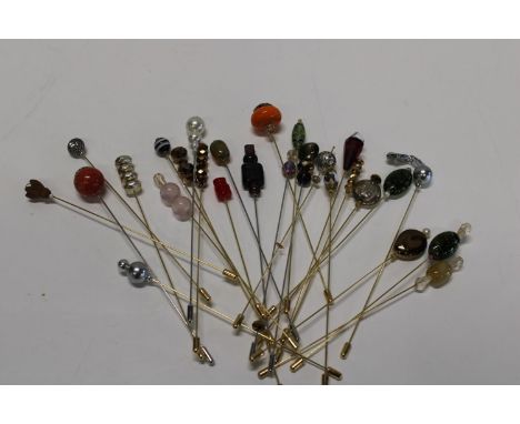 26 vintage style hat pins 