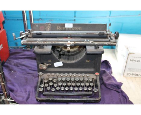 An antique Remington typewriter. Postage unavailable 