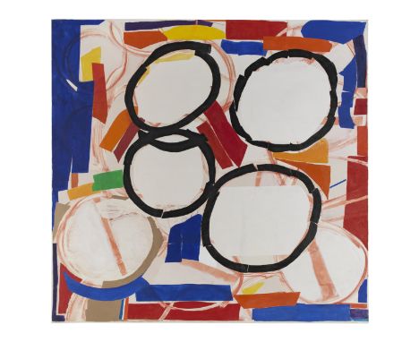 Sandra Blow R.A. (British, 1925-2006)Interaction signed and dated 'BLOW 2000' (on the canvas overlap)pencil and acrylic on ca