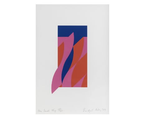 Bridget Riley (British, born 1931)One Small Step signed, titled, dated and numbered 183/300 in pencilscreenprint in colours, 