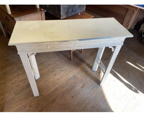 A painted console table, 112 cm wide 