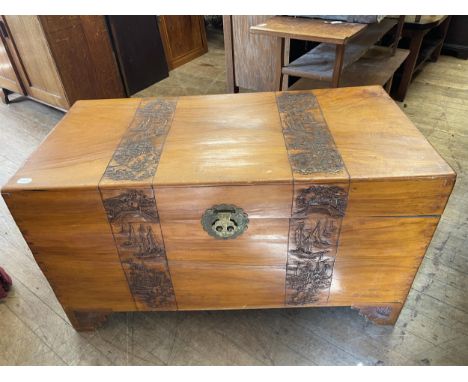 A camphorwood trunk, 104 cm wide 
