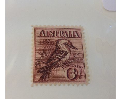 Australia 1913 6D SG19 Light MTD Mint, Cat £75. Stamp
