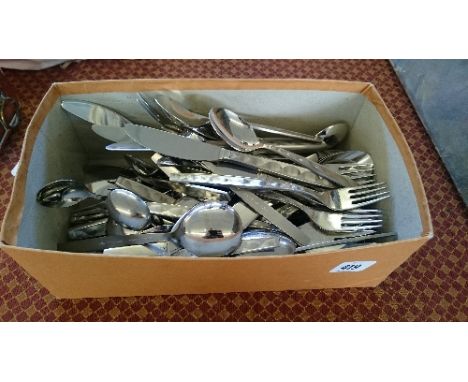 The residue of a Noritake stainless steel cutlery set.