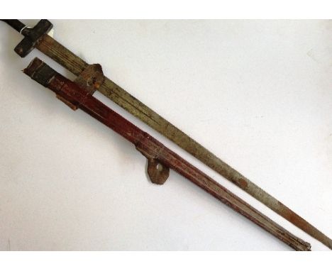 An antique Tuerag sword in scabbard.