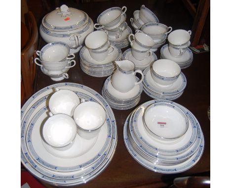 A Royal Worcester tea/dinner service in the Beaufort pattern