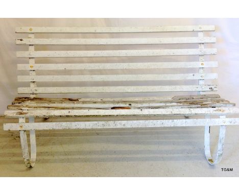 A vintage garden bench