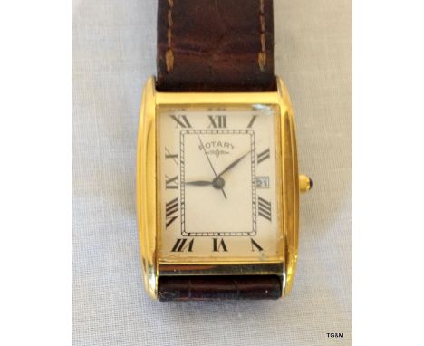 A Gold Plated Rotary Watch