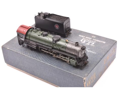 A United Scale Models, Toyko Japan, HO gauge US outline locomotive. A well detailed metal model for 2-rail running of a Great