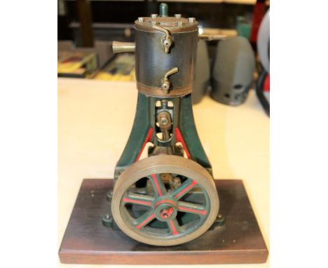A very substantial Single Cylinder Vertical Engine. A well constructed and detailed model constructed from brass and cast iro