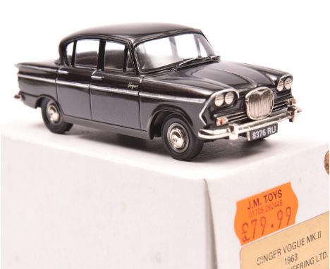 Pathfinder for G&amp;W Engineering Ltd 1:43 model of a 1963 Singer Vogue Mk. II. In metallic dark grey with tan interior.  '8