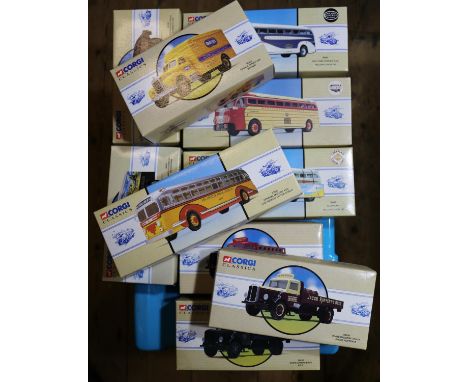 10 Corgi Classics North American vehicles. 6x rigid trucks- 4 by White - Soda Truck, 'Triple XXX' (98459). Brewery Truck, 'Ja