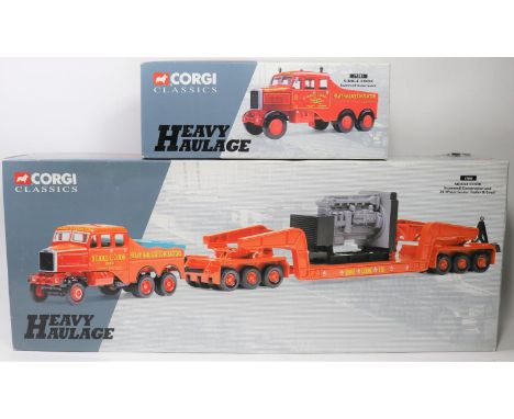 2 Corgi Classics Heavy Haulage series. A Scammell Constructor and 24 Wheel Girder Trailer and Load  'Siddle Cook' (17603). Pl
