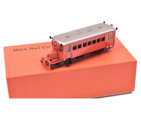 A Lambert Associates, Japan, HO gauge American outline Railbus (2615). A well detailed brass model for 2-rail running of a Ma