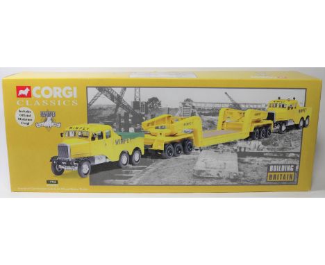 Corgi Classics Scammell Constructor (x2) &amp; 24 Wheel Girder Trailer 'Wimpey' (17702). Boxed, looks to be complete. Content