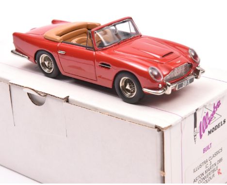 Illustra Models 1:43 white metal model Aston Martin DB5 Vantage Convertible. (No.3). Finished in red with tan interior and to