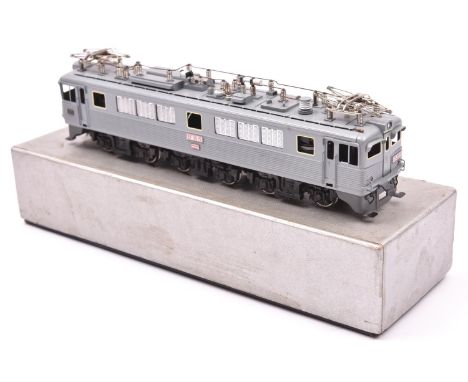 A Tenshodo, Japan, HO gauge Japanese National Railways locomotive. A well detailed brass model for 2-rail running of a Bo-Bo 