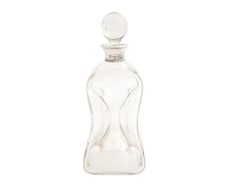 Asprey &amp; Co Ltd. An Elizabeth II silver mounted glass decanter and stopper, 28cm h, maker's mark and ASPREY LONDON, Londo