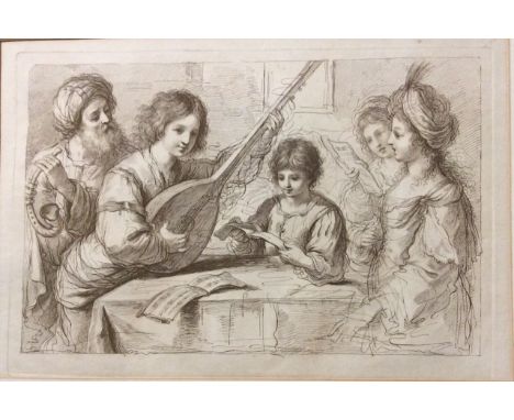 TWO 18TH CENTURY ENGRAVINGS Volume '82 prints, engraved by F. Bartolozzi, Italian, 1725 - 1815, after Guercino, Giovanni Fran