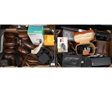 Seven Kodak Retina Reflex cameras to/w a Cine-Kodak Eight camera and other cameras and accessories including hard-case and en