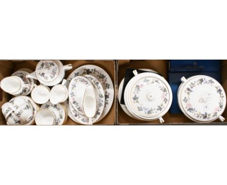 A Royal Worcester 'June Garland' dinner/tea service (50 pieces approx) 