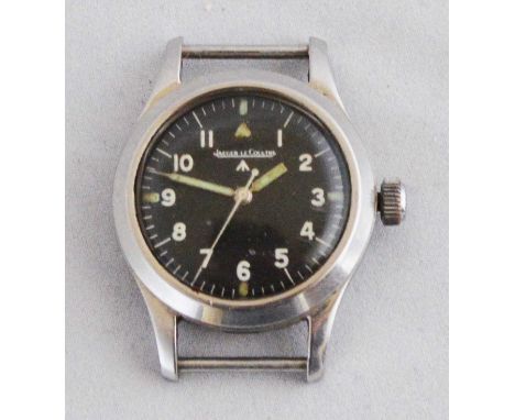 A late 1940s Jaeger-Le Coultre Military Royal Air Force (RAF) Mark 11 stainless steel wristwatch, 35mm case (excluding winder