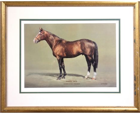 Horseracing interest - Susan Crawford (b.1941) , "Northern Dancer", signed in the margin, limited edition colour print 241/50