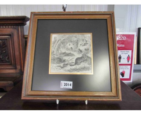 A Victorian black and white print of Beavers