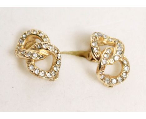 A pair of Christian Dior earrings with box.  