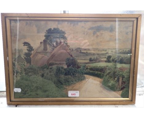 WILL PYE 'A SKETCH AT CORYATES, WADDEN VALLEY, DORSET', June 1921, oil on board