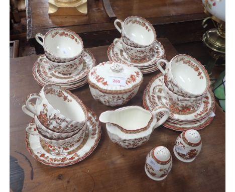 AN EDWARDIAN COPELAND SPODE 'INDIA TREE' TEA SERVICE 
