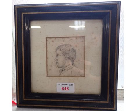 SAMUEL HAYES, a chalk sketch of William Pye, dated December 22nd, 75