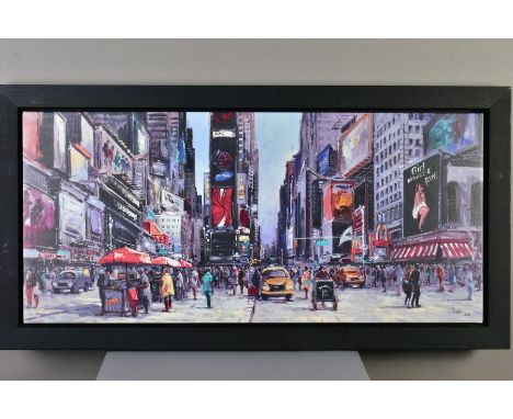 HENDERSON CISZ (BRAZIL 1960), 'New York Central', a limited edition print on canvas of an American street scene, 118/195, sig