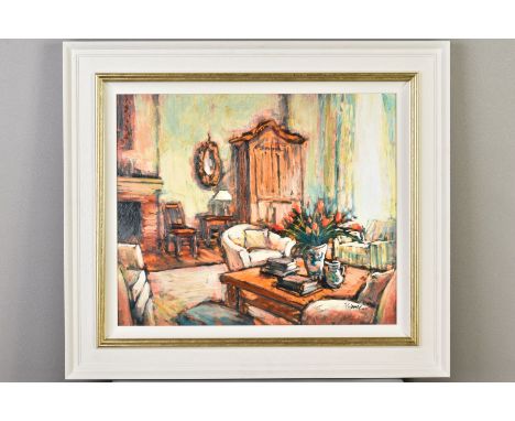 PEI YANG (CHINA/CANADA 1971), 'Interior Glow', a limited edition print of a house interior setting, 23/95, signed bottom righ