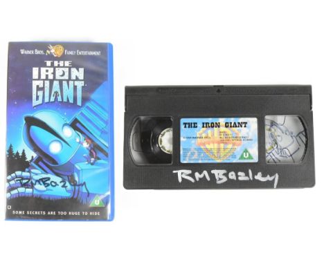 The Iron Giant (1999) - Richard Bazley (lead animator) - Bazley's personally owned original 1999 VHS tape of the movie. Signe