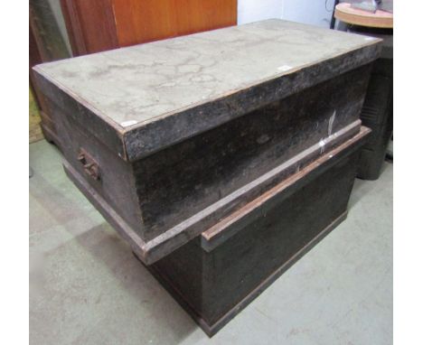 A tool chest containing a comprehensive collection of mainly woodworking tools and a further tool chest