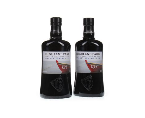 HIGHLAND PARK ORKNEY ROWING CLUB (2) Single Malt Scotch Whisky One of 4,000 bottles. 700ml, 58% volume. Two bottles.