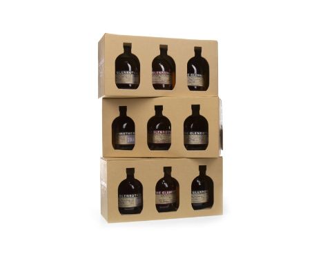 NINE 100ML BOTTLES OF GLENROTHES Single Malt Scotch Whisky Includes 6x Glenrothes 2004 (43%), and 3x Glenrothes Vintage Reser