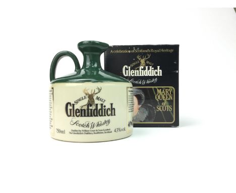 GLENFIDDICH MARY QUEEN OF SCOTS CROCK Single Malt Scotch Whisky 750ml, 43% volume, in carton with spare stopper.