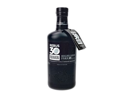 HIGHLAND PARK REBUS 10 YEARS OLD Single Malt Scotch Whisky Bottled to celebrate 30 years of the Ian Rankin character John Reb