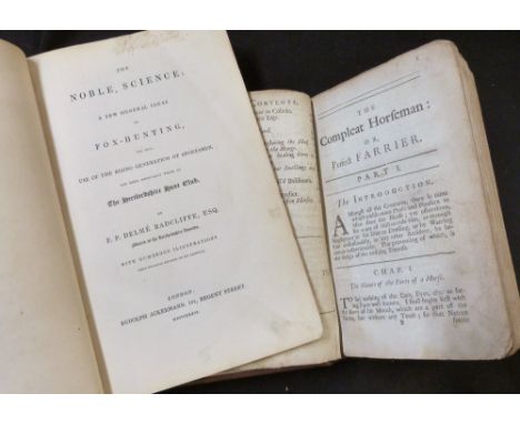 FREDERICK PETER DELME RADCLIFFE: THE NOBLE SCIENCE, A FEW GENERAL IDEAS ON FOX-HUNTING..., London, Rudolph Ackermann, 1839, 1