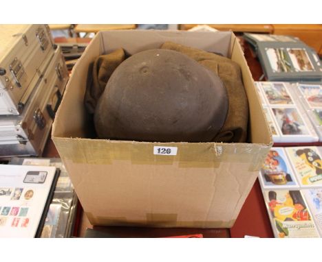 Collection of Army related Clothing, Belts and a Helmet 
