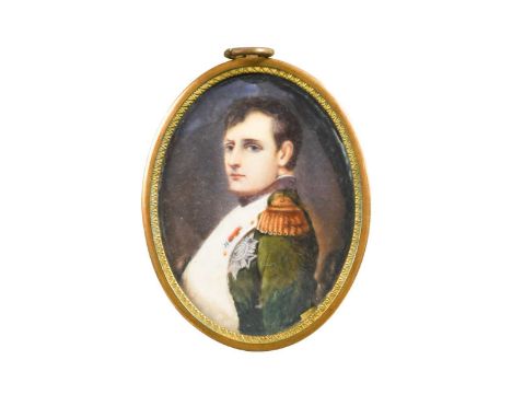 Pina Valenti, circa 1890 Portrait miniatures of Napoleon and Empress Josephine inscribed or signed 'Pina Valenti' (to the rev