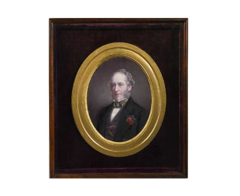 Mrs Samuel W North of Notting Hill Portrait miniature of The Rt. Hon. Robert Grosvenor, 1st Baron Ebury (1801-1893)inscribed 