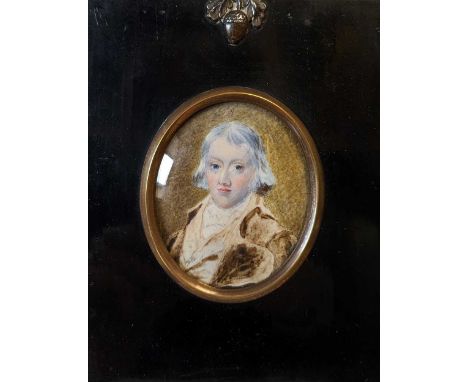 English School, circa 1800 Portrait miniature of a gentleman in a brown coat, said to be Squire Bringeman; together with anot